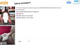 Omegle slut want to suck my dick