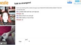 Omegle slut want to suck my dick