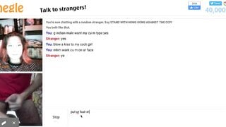 Omegle slut want to suck my dick