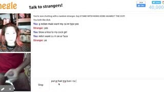 Omegle slut want to suck my dick