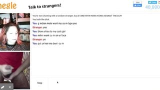 Omegle slut want to suck my dick