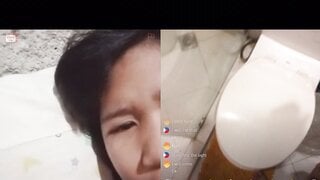 Cute asian flashes for dick