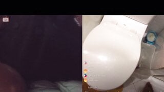 Cute asian flashes for dick