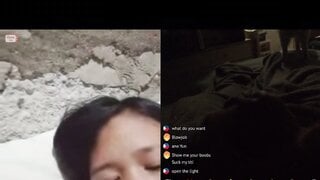 Cute asian flashes for dick
