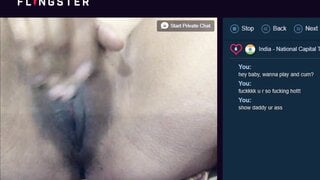 Indian with huge tits rubbing her pussy
