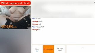 Chubby girl with huge boobs fingers her pussy