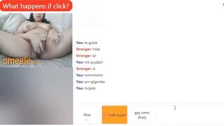 Chubby girl with huge boobs fingers her pussy