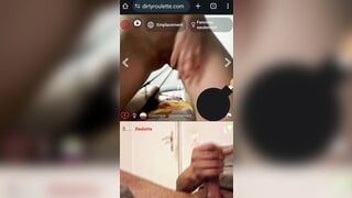 A horny colombian helps me to cum