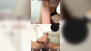 A horny colombian helps me to cum