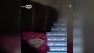 Indonesia Masturbating Full Face and Sound