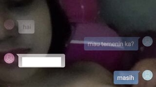 Indonesia Masturbating Full Face and Sound
