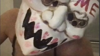 she wont help me cum but shows her tits