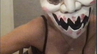 she wont help me cum but shows her tits