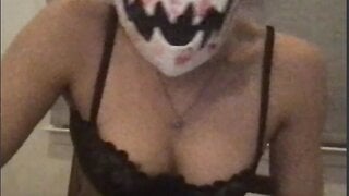 she wont help me cum but shows her tits