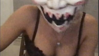she wont help me cum but shows her tits