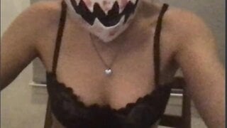 she wont help me cum but shows her tits