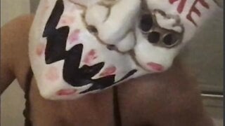 she wont help me cum but shows her tits