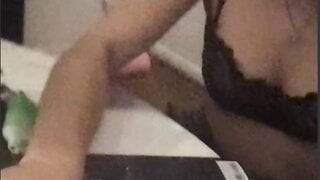she wont help me cum but shows her tits