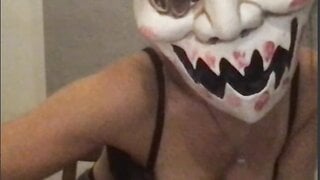 she wont help me cum but shows her tits