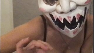 she wont help me cum but shows her tits