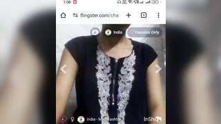 Indian teen showing it all