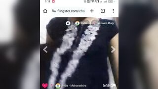 Indian teen showing it all