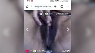 Indian teen showing it all