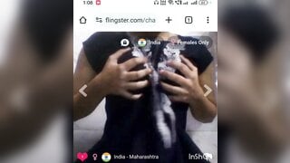 Indian teen showing it all