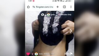 Indian teen showing it all