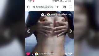 Indian teen showing it all