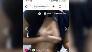 Indian teen showing it all