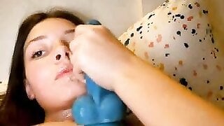 HORNY OMEGLE GIRL PLAYING WITH HER TOY