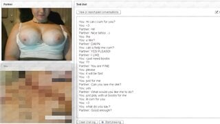 CHEATER WIFE SHOWS TITS WITH HER HUSBAND UPSTAIRS