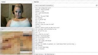 CHEATER WIFE SHOWS TITS WITH HER HUSBAND UPSTAIRS