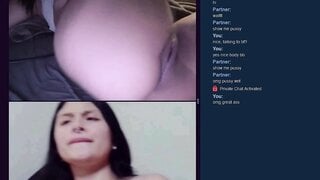 Omchater Flingster Girl Masturbates while Calling Bf