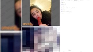 BBW SUCKS HER DILDO AND SHOW HER MASSIVE TITS