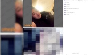 BBW SUCKS HER DILDO AND SHOW HER MASSIVE TITS