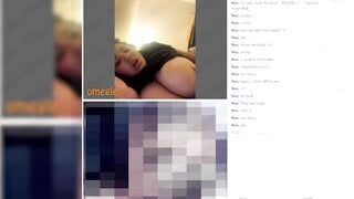 BBW SUCKS HER DILDO AND SHOW HER MASSIVE TITS
