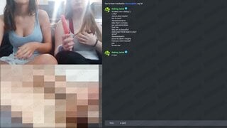 BEAUTFUL REDHEAD AND HER FRIEND SHOW THEIR TITS KISS WHILE EATING POPSICLE