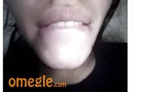 Omegle Girl Begs For Cum In Her Sluty Mouth