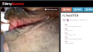US girl moaning while rubbing her black pussy