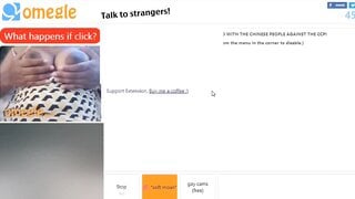 BBW with huge boobs fingers her pussy