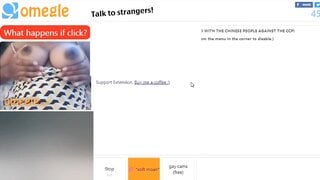 BBW with huge boobs fingers her pussy