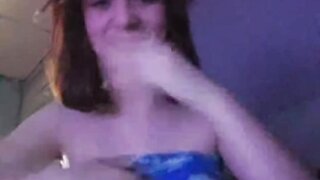 Random hot girl flashes her tits