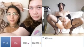 OMETV Asian Crossdresser Webcam Flash & Cum