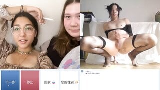 OMETV Asian Crossdresser Webcam Flash & Cum