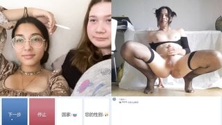 OMETV Asian Crossdresser Webcam Flash & Cum