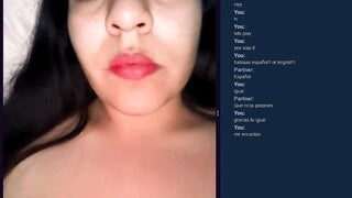 Omchater Flingster Horny Latina Masturbates to cum