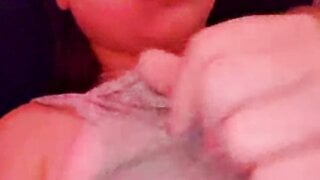 teen shows her big tits