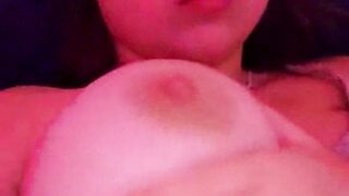 teen shows her big tits